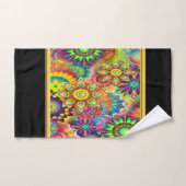 Contemhedendaags abstract in gouden folie met meer bad handdoek (Handdoek)