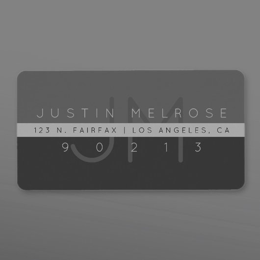 Contemhedendaags adreslabel | Graan Etiket