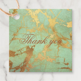 Contemhedendaags blauw en goudmarmer-model voor ve bedankjes labels