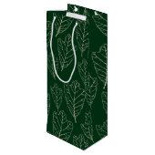 Contemhedendaags eiken lekt Patroonwijn Gift Bag Wijn Cadeautas (Achterkant Gekanteld)