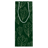 Contemhedendaags eiken lekt Patroonwijn Gift Bag Wijn Cadeautas (Achterkant)