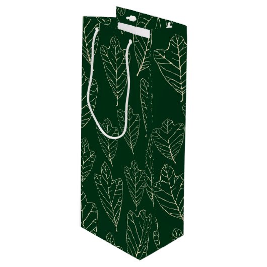 Contemhedendaags eiken lekt Patroonwijn Gift Bag Wijn Cadeautas (Voorkant Gekanteld)