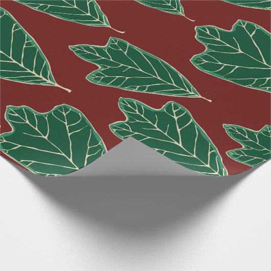 Contemhedendaags eikenhouten verlooppapier cadeaupapier (Hoek)