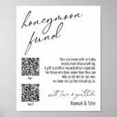 Contemhedendaags Honeymoon Fonds QR-codes Eenvoudi Poster (Voorkant)