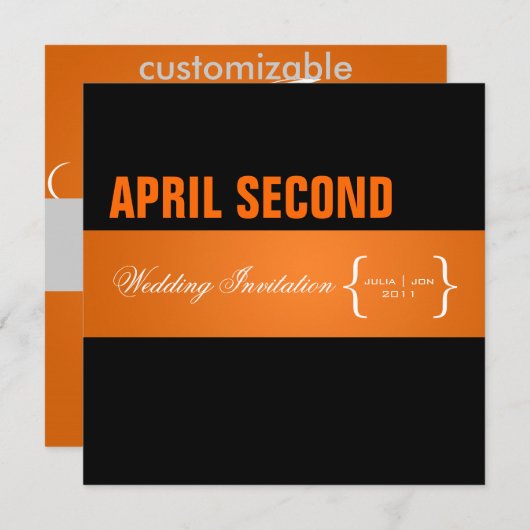 Contemhedendaags + klasse/sinaasappel + zwart kaart (Voorkant / Achterkant)