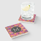 Contemhedendaags kleurrijk patroon en aangepast mo stenen onderzetter (Zijkant)