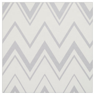 Contemhedendaags lichtgrijs en wit chevron patroon stof