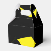 Contemhedendaags modern geel / zwart bedankdoosjes (Achterkant)