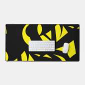 Contemhedendaags modern geel / zwart bureaumat (Keyboard & Muis)