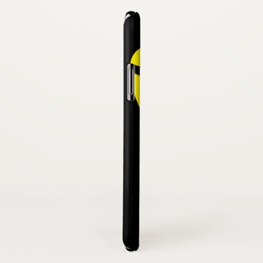 Contemhedendaags modern geel / zwart Case-Mate iPhone case (Achterkant / rechts)