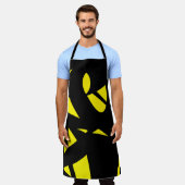 Contemhedendaags modern geel / zwart schort (Gedragen)