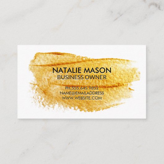 Contemhedendaags Monogram | Kunst geborsteld Visitekaartje (Achterkant)