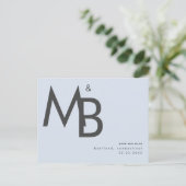 Contemhedendaags mosterdblauw sparen de Datum Briefkaart (Staand voorkant)