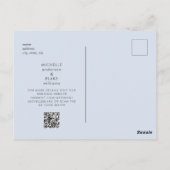 Contemhedendaags mosterdblauw sparen de Datum Briefkaart (Achterkant)