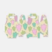 Contemhedendaags pasta-oak laat een patroonvoorpan bedankdoosjes (Uitgevouwen)