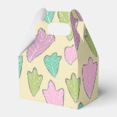 Contemhedendaags pasta-oak laat een patroonvoorpan bedankdoosjes (Voorkant Zijde)