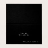 Contemhedendaagse aangepaste B/W-naam Hartelijk da Kaart (Buitenkant ongevouwen)