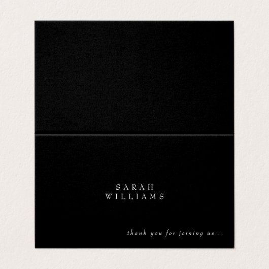 Contemhedendaagse aangepaste B/W-naam Hartelijk da Kaart (Buitenkant ongevouwen)