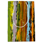 Contemhedendaagse Abstracte Paint Streaks Medium Cadeauzakje (Voorkant)