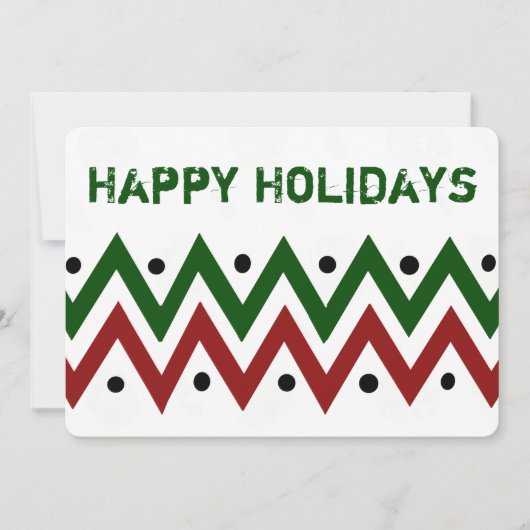 Contemhedendaagse Afrikaanse afdrukken Feestdagenkaart (Voorkant)