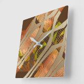 Contemhedendaagse Afrocentrische Stijlmotif   Vierkante Klok (Hoek)