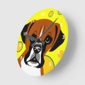 Contemhedendaagse boxer Dog-cadeaus Ronde Klok (Hoek)
