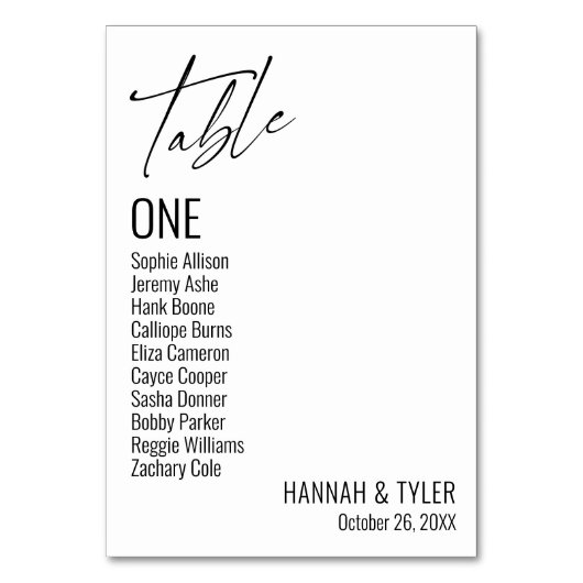 Contemhedendaagse eenvoudige elegante typografie kaart (Voorkant)