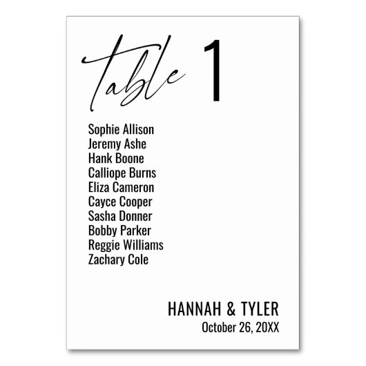 Contemhedendaagse eenvoudige elegante typografie kaart (Voorkant)