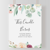 Contemhedendaagse eucalyptus Deze kaars brandt het Poster