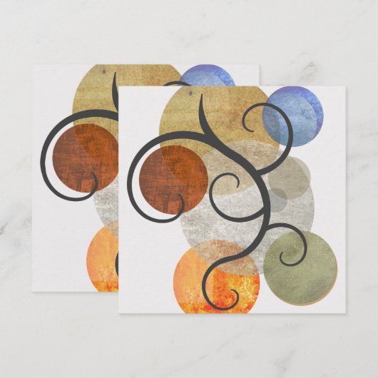 Contemhedendaagse gepatterde cirkels (Voorkant / Achterkant)