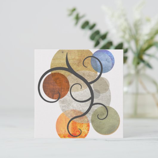 Contemhedendaagse gepatterde cirkels (Staand voorkant)