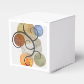 Contemhedendaagse gepatterde cirkels bedankdoosjes (Voorkant Zijde)