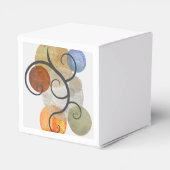 Contemhedendaagse gepatterde cirkels bedankdoosjes (Achterkant)