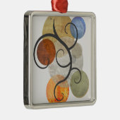 Contemhedendaagse gepatterde cirkels metalen ornament (Rechts)