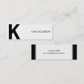 Contemhedendaagse grafische kaart voor roebelen contactkaartje (Voorkant / Achterkant)