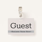 Contemhedendaagse "Guest"-badge Badge (Achterkant met clip)