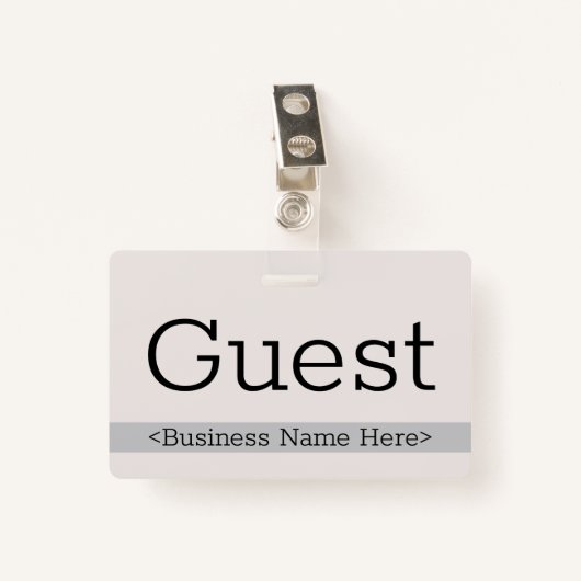 Contemhedendaagse "Guest"-badge Badge (Voorkant met clip)
