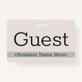 Contemhedendaagse "Guest"-badge Badge (Achterkant)