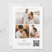 Contemhedendaagse kalligrafie Fotocollage QR-code Kaart (Achterkant)