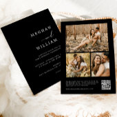 Contemhedendaagse kalligrafie Fotocollage QR-code Kaart