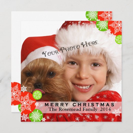 Contemhedendaagse kerstkaart (Voorkant / Achterkant)