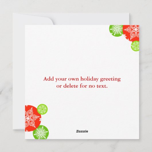 Contemhedendaagse kerstkaart (Achterkant)