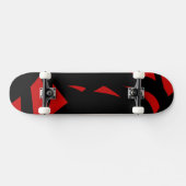 Contemhedendaagse kunst rood en zwart persoonlijk skateboard (Horizontaal)