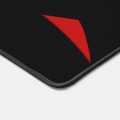 Contemhedendaagse kunst rood/zwart bureaumat (Hoek)