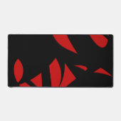 Contemhedendaagse kunst rood/zwart bureaumat (Voorkant)