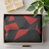 Contemhedendaagse kunst rood/zwart tissuepapier (Geschenk)
