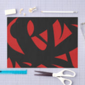 Contemhedendaagse kunst rood/zwart tissuepapier (Craft)