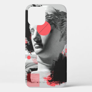 Contemhedendaagse kunstcollage met antiek beelduit Case-Mate iPhone case