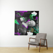 Contemhedendaagse kunstcollage met gipsplaat wandkleed (In Situ (horizontaal))