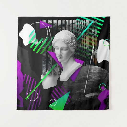 Contemhedendaagse kunstcollage met gipsplaat wandkleed (Voorkant)